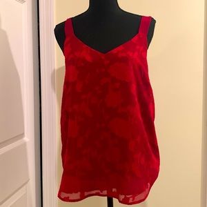 Red loft floral camisole